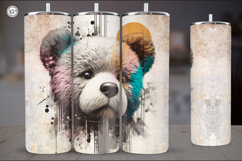 Teddy Bear Seamless Tumbler , 20 oz Tumbler Wrap Product Image 4
