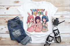 Happy Easter Bunny Cute Girl PNG Sublimation | Happy Easter Product Image 3