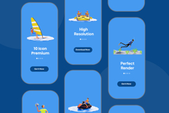 Water Sport 3D Illustration Pack Product Image 3