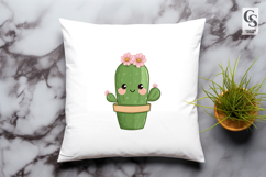 Cute Cactus Plant Clipart Sublimation PNG Product Image 3