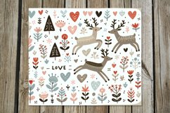 Valentine animals | 8 scandi Skinny tumbler designs Product Image 3