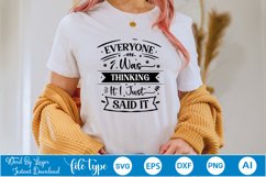 Sarcastic SVG Design | Sarcastic Quotes SVG Design Product Image 2