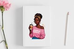 Motivational Melanin woman Sublimation PNG, Graphic Illustra Product Image 3