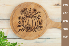 Pumpkin SVG, Fall, Cutting board, Laser cut, Cricut svg Product Image 3