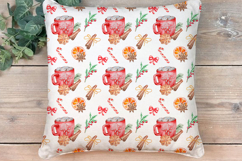 Christmas Food Seamless Pattern, Digital Paper Product Image 3