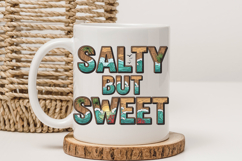 Salty But Sweet PNG, Beach Life Summer Sublimation Design Product Image 3