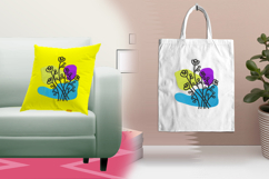 Colorful Line Art Flower Embroidery Design Product Image 3