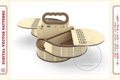Box Organizer v16 - laser cut file - Glowforge ready SVG Product Image 3