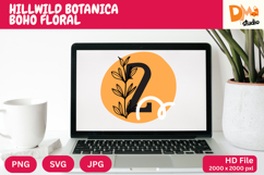 Hillwild Botanica Boho Floral Monogram Product Image 1