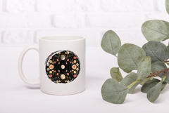 Floral Moon Illustration PNG, Boho Flowers PNG, Night PNG Product Image 3