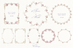 Vintage Wedding Clipart Product Image 3