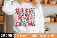 Believe in the Magic of Christmas Sublimation,Christmas png Product Image 1