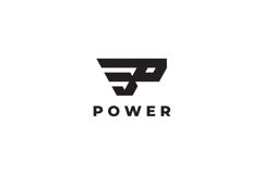 Power Letter P Logo Design Vector Product Image 3