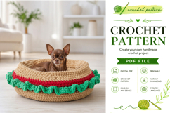 Burger Pet Bed Crochet Pattern PDF Product Image 3