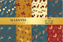 Leaves Digital Paper Patterns, Leaf, safari backgrounds Product Image 3