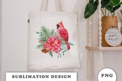 Watercolor Christmas Bouquet clipart PNG Product Image 3