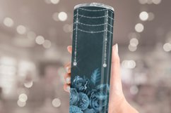Flowers and Diamond Tumbler Sublimation | Seamless Wrap Product Image 3