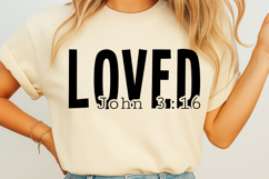 Loved John 3 16 Svg Product Image 3