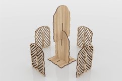 Laser Cut Pencil Holder Svg Files, 3mm Wood Material Product Image 3