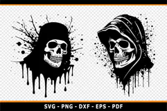 Halloween SVG, Skeleton, Scary Ghost SVG PNG, T shirt Design Product Image 3