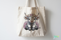 Cute Highland Cow Png Sublimation Product Image 4