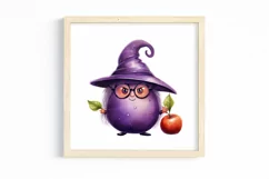 Cartoon Fruits Watercolor Sublimation Clipart Product Image 3