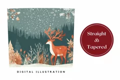 Christmas Tumbler Wrap, Christmas Animals Tumbler Design Product Image 3