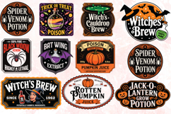 Halloween Apothecary Labels PNG Bundle Product Image 1