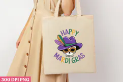 HAPPY MARDI GRAS PNG, Mardi Gras Sublimation PNG Product Image 1