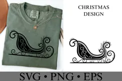 Christmas Sleigh Svg | Christmas svg | Shirt Svg Product Image 4