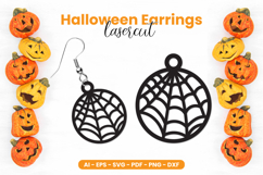 Halloween Earrings Laser Cut Product Image 1