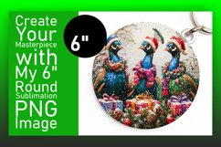 Elegant Round Design for Sublimation , Xmas Product Image 1