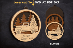 Christmas Ornaments Bundle SVG laser cut file for Glowforge Product Image 3