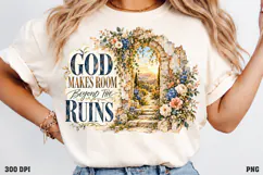 Grace Still Blooms Shirt PNG, Christian Floral Grace Shirt D Product Image 3