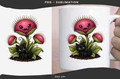Cute halloween venus flytrap png design for T-shirts Product Image 3