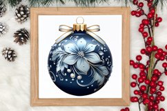 Blue Christmas Ornaments Clipart, Christmas PNG Product Image 3