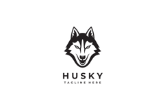 Husky Head Logo Design Vector Illustration Product Image 3