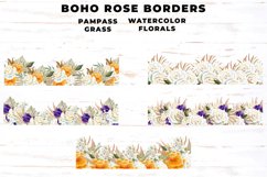 Watercolor Pampas Grass Borders Product Image 2