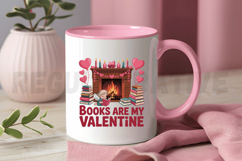 Books Are My Valentine, Valentines Day Sublimation PNG Product Image 3