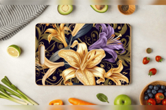 Regal Lily Flowers Cutting Boards sublimation Designs Product Image 3