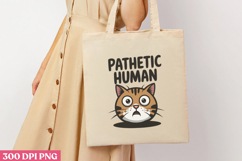 Pathetic Human PNG, Funny Cat Sublimation Product Image 1
