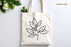 Hand Drawn Autumn Leaf Branch SVG Product Image 3