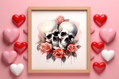 Valentines Day Skull Clipart, Christmas Clipart Product Image 3