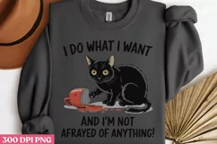I do what i want PNG Funny Cat Lover Sublimati Product Image 3