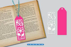 Floral Butterfly Bookmark SVG | Papercut Bookmark Laser Cut Product Image 4