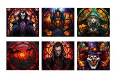 Stained Glass Halloween Tumbler Wrap, Halloween Bundle Product Image 3