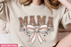 Mama PNG, Game Day Baseball Sublimation PNG Product Image 3