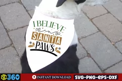 I believe in santa paws SVG, Christmas Dog SVG Product Image 3