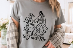He Left The 99 To Find Me Svg, Bible Verse Svg, Jesus Svg. Product Image 4