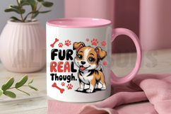 Cute Cartoon Puppy Sublimation Design With Paw Prints Product Image 3